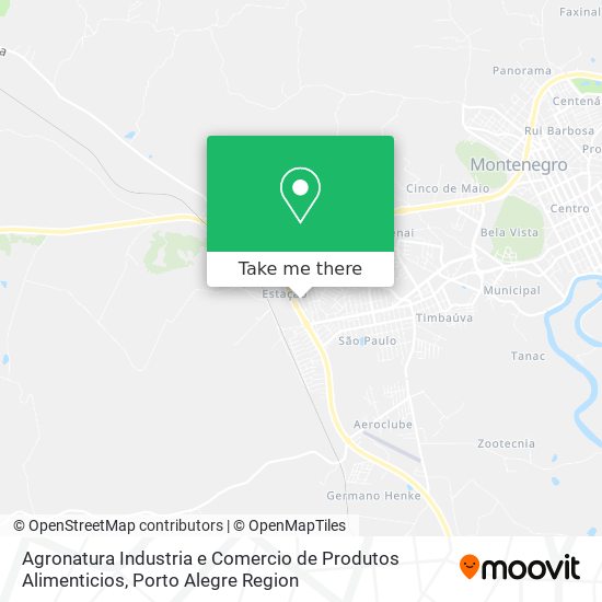 Agronatura Industria e Comercio de Produtos Alimenticios map