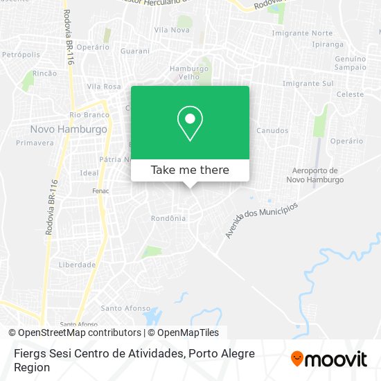 Fiergs Sesi Centro de Atividades map