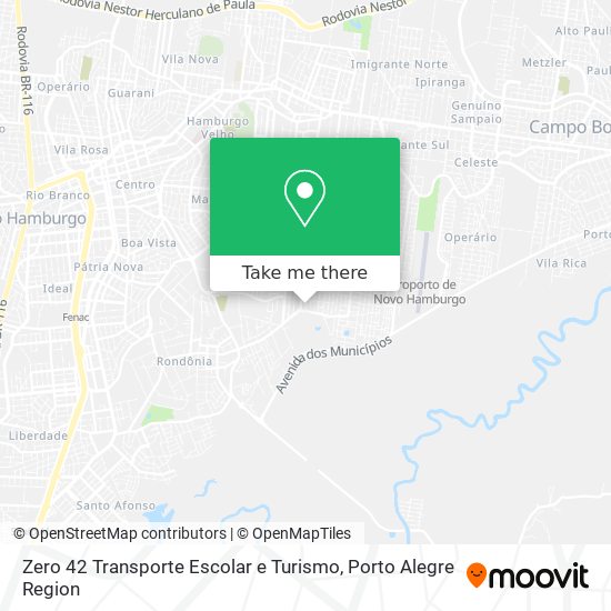 Zero 42 Transporte Escolar e Turismo map