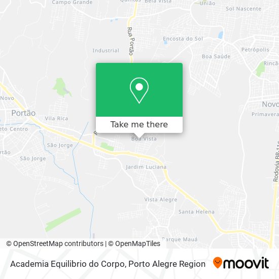 Academia Equilibrio do Corpo map