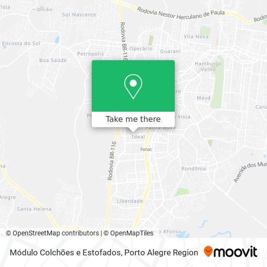 Módulo Colchões e Estofados map