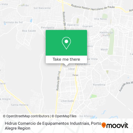 Hidrus Comercio de Equipamentos Industriais map