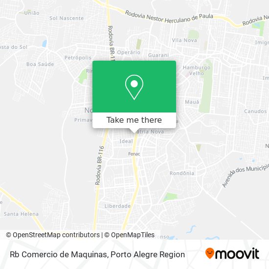 Rb Comercio de Maquinas map