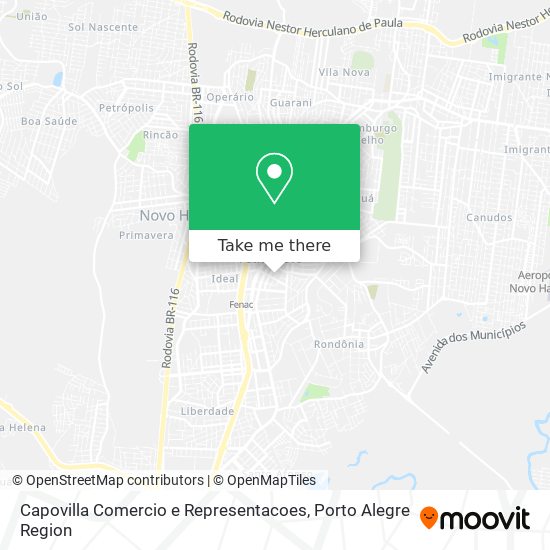 Capovilla Comercio e Representacoes map