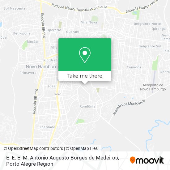 E. E. E. M. Antônio Augusto Borges de Medeiros map