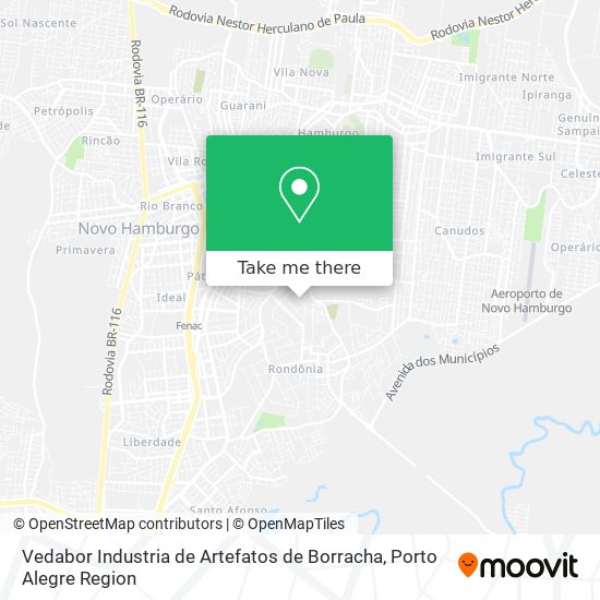 Vedabor Industria de Artefatos de Borracha map