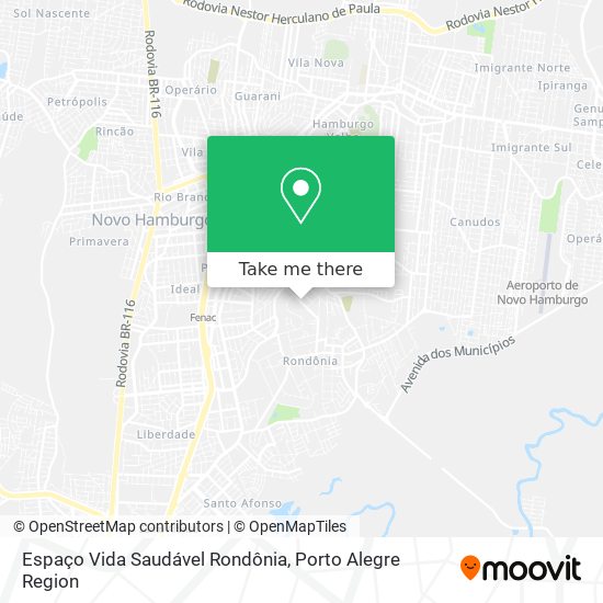 Espaço Vida Saudável Rondônia map