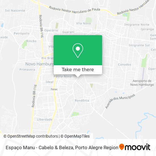 Espaço Manu - Cabelo & Beleza map