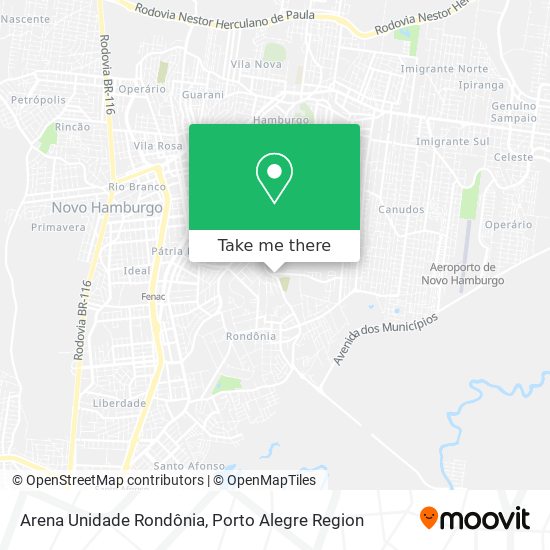 Mapa Arena Unidade Rondônia