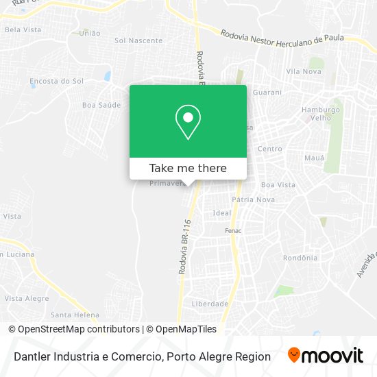 Mapa Dantler Industria e Comercio