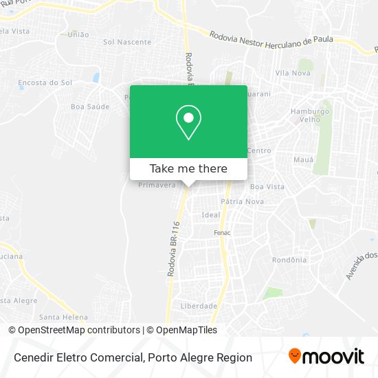 Mapa Cenedir Eletro Comercial