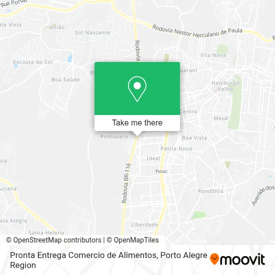 Pronta Entrega Comercio de Alimentos map