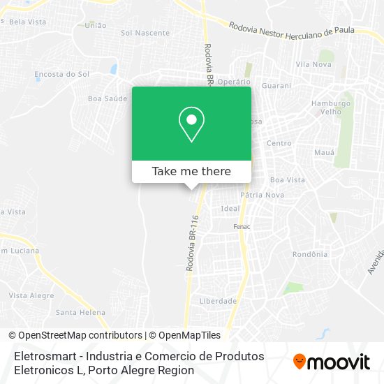 Mapa Eletrosmart - Industria e Comercio de Produtos Eletronicos L