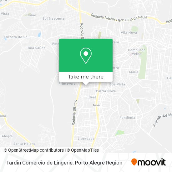 Tardin Comercio de Lingerie map