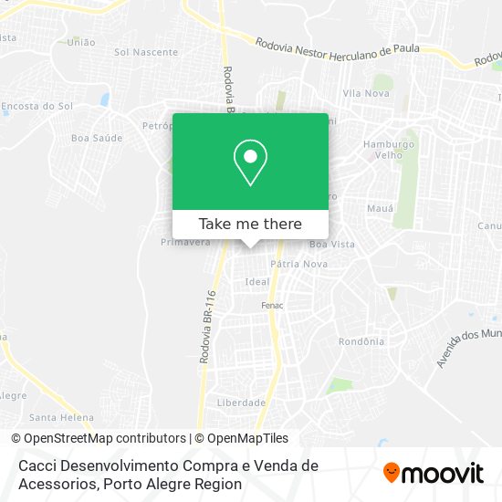 Cacci Desenvolvimento Compra e Venda de Acessorios map