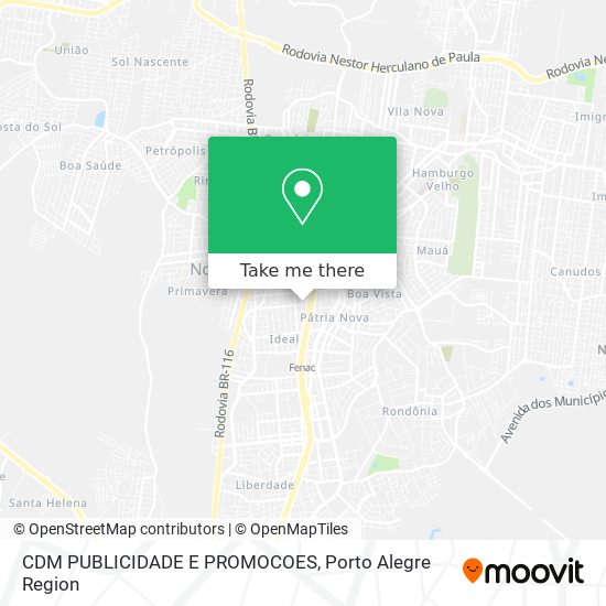 Mapa CDM PUBLICIDADE E PROMOCOES