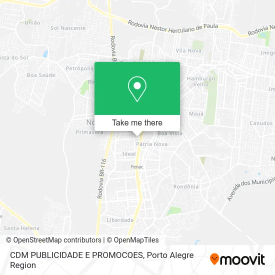 CDM PUBLICIDADE E PROMOCOES map