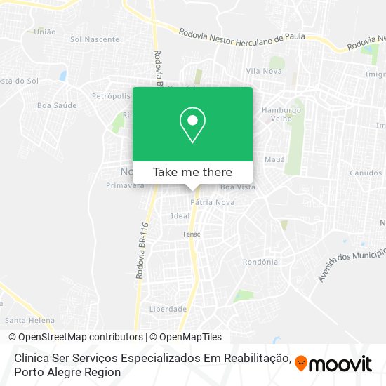Clínica Ser Serviços Especializados Em Reabilitação map