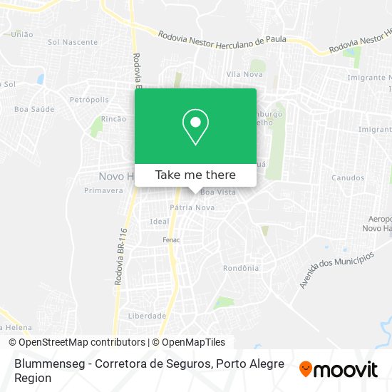 Blummenseg - Corretora de Seguros map