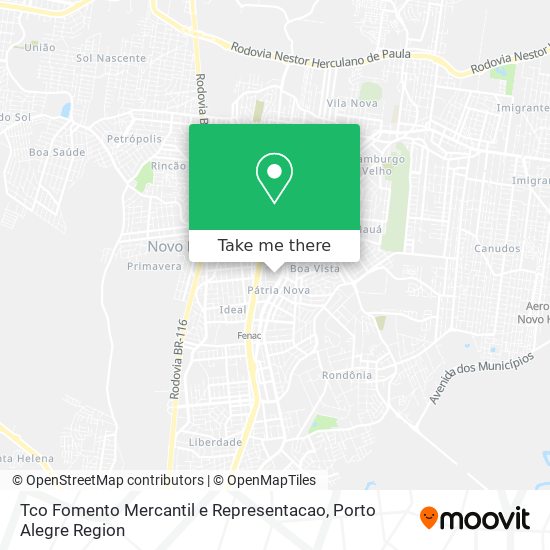 Tco Fomento Mercantil e Representacao map