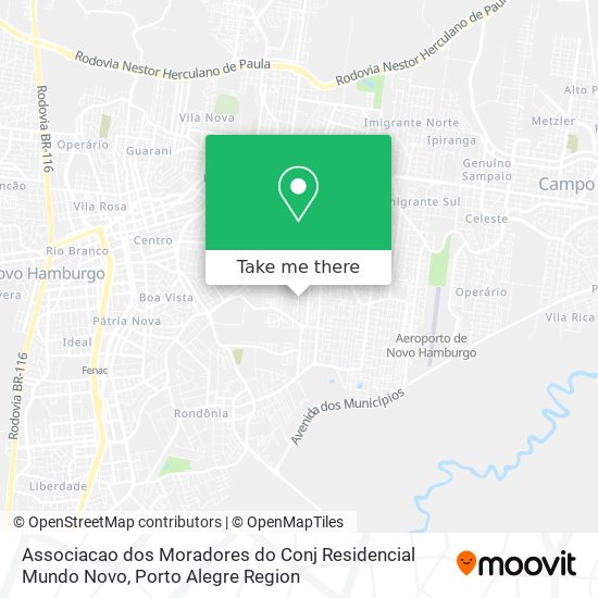 Associacao dos Moradores do Conj Residencial Mundo Novo map