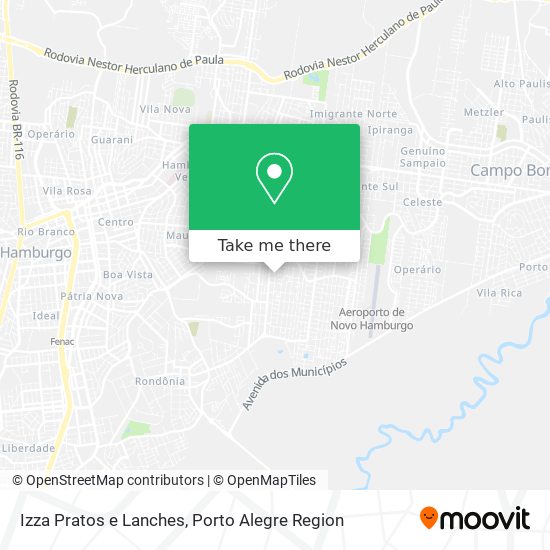 Izza Pratos e Lanches map