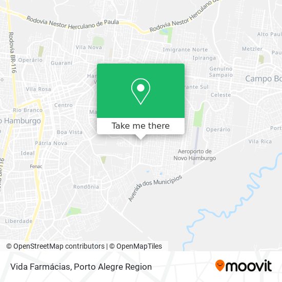 Vida Farmácias map
