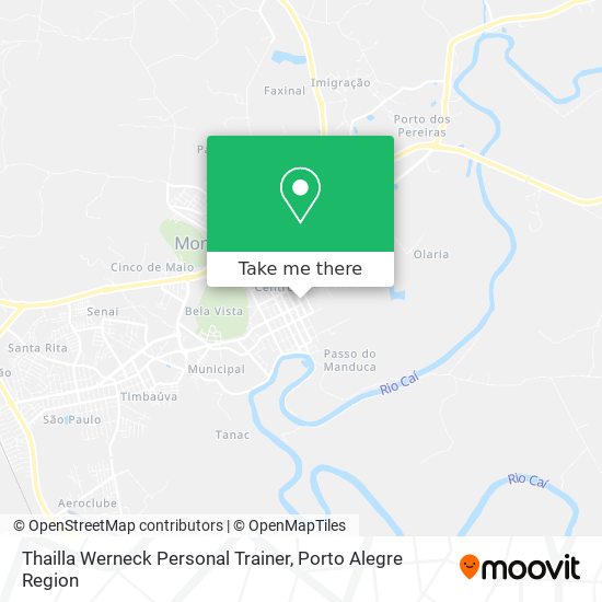 Thailla Werneck Personal Trainer map