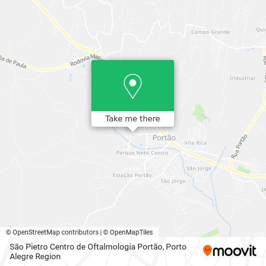 São Pietro Centro de Oftalmologia Portão map