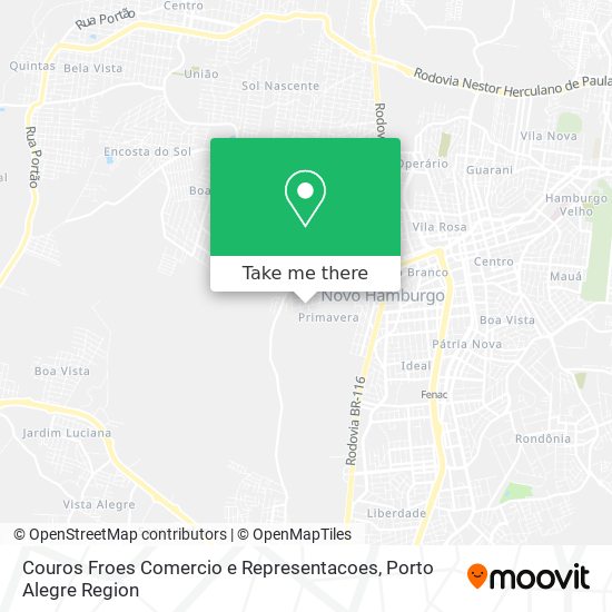 Couros Froes Comercio e Representacoes map