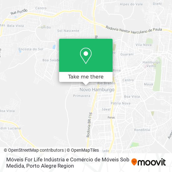 Móveis For Life Indústria e Comércio de Móveis Sob Medida map