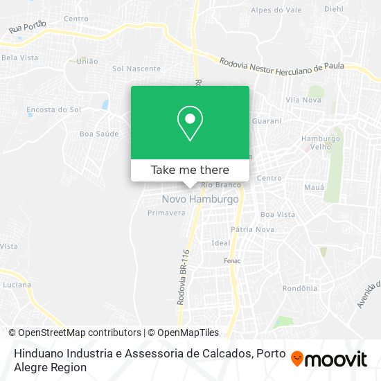 Hinduano Industria e Assessoria de Calcados map