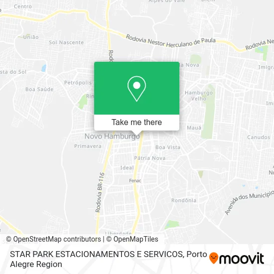 STAR PARK ESTACIONAMENTOS E SERVICOS map