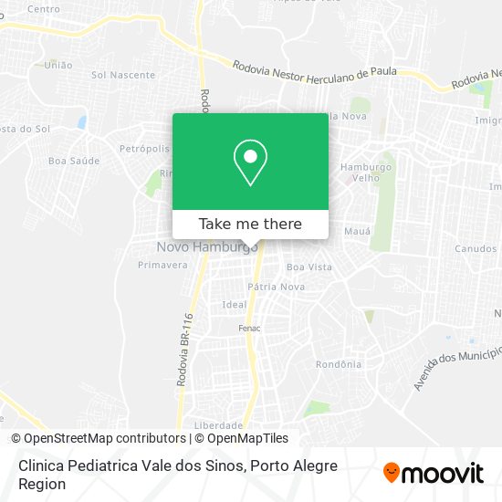 Clinica Pediatrica Vale dos Sinos map