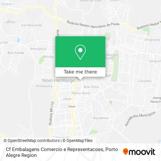 Cf Embalagens Comercio e Representacoes map