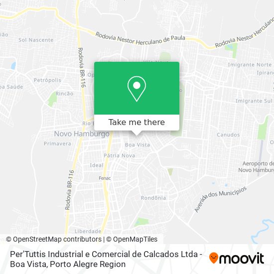 Per'Tuttis Industrial e Comercial de Calcados Ltda - Boa Vista map