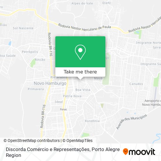 Discorda Comércio e Representações map