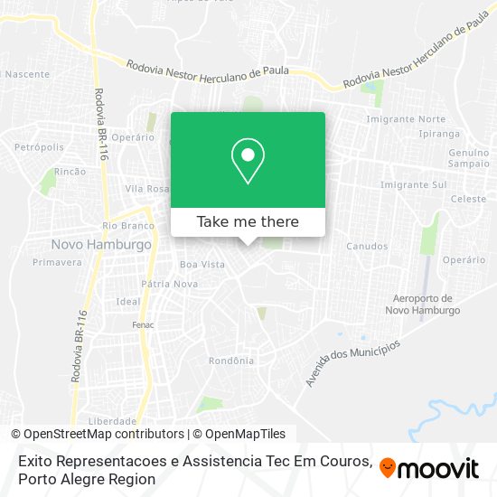 Exito Representacoes e Assistencia Tec Em Couros map
