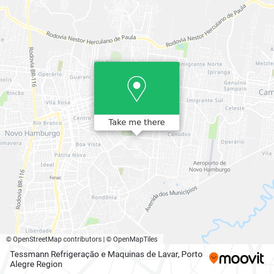 Tessmann Refrigeração e Maquinas de Lavar map