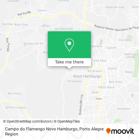 Campo do Flamengo Novo Hamburgo map