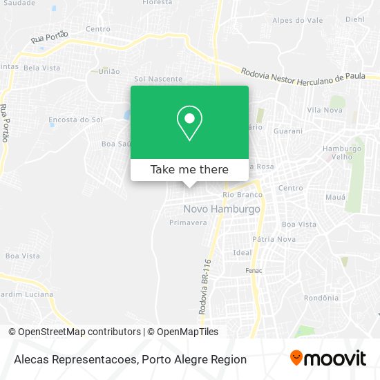 Alecas Representacoes map