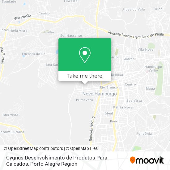 Cygnus Desenvolvimento de Produtos Para Calcados map