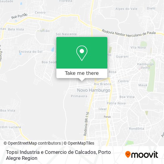 Topsi Industria e Comercio de Calcados map