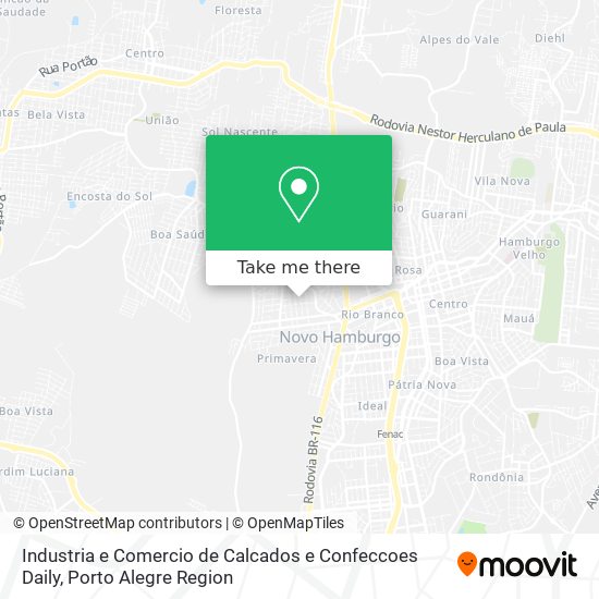 Mapa Industria e Comercio de Calcados e Confeccoes Daily