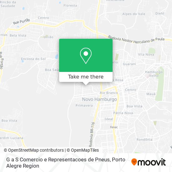 Mapa G a S Comercio e Representacoes de Pneus