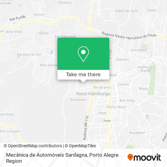 Mecânica de Automóveis Sardagna map