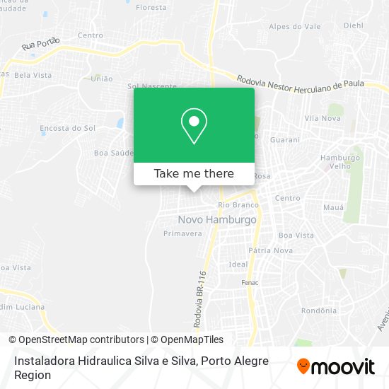 Instaladora Hidraulica Silva e Silva map