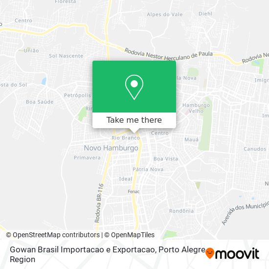 Gowan Brasil Importacao e Exportacao map