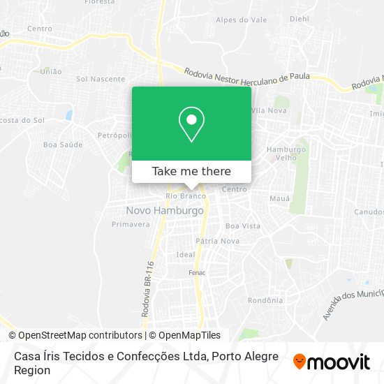 Casa Íris Tecidos e Confecções Ltda map