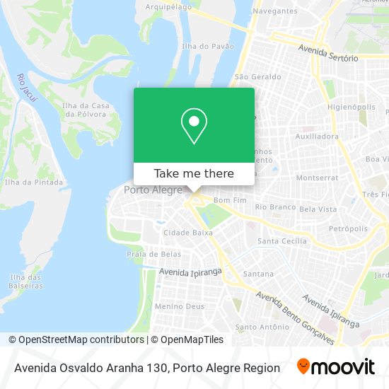 Mapa Avenida Osvaldo Aranha 130